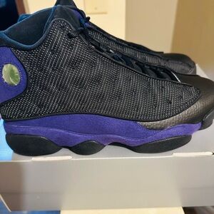 Jordan Athletic Shoes Black and Purple